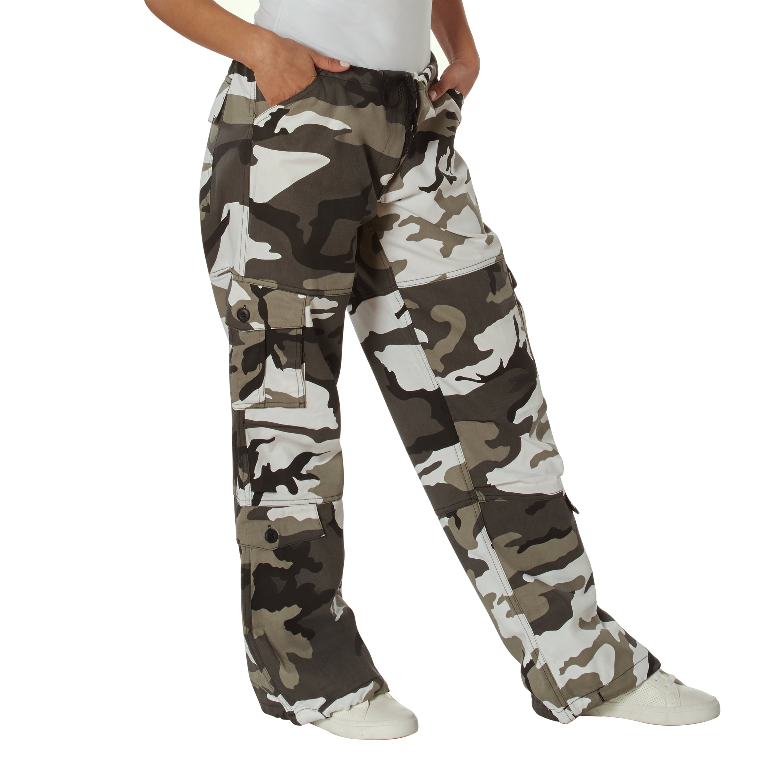 Rothco Womens Paratrooper Colored Camo Fatigues - City Camo, Medium