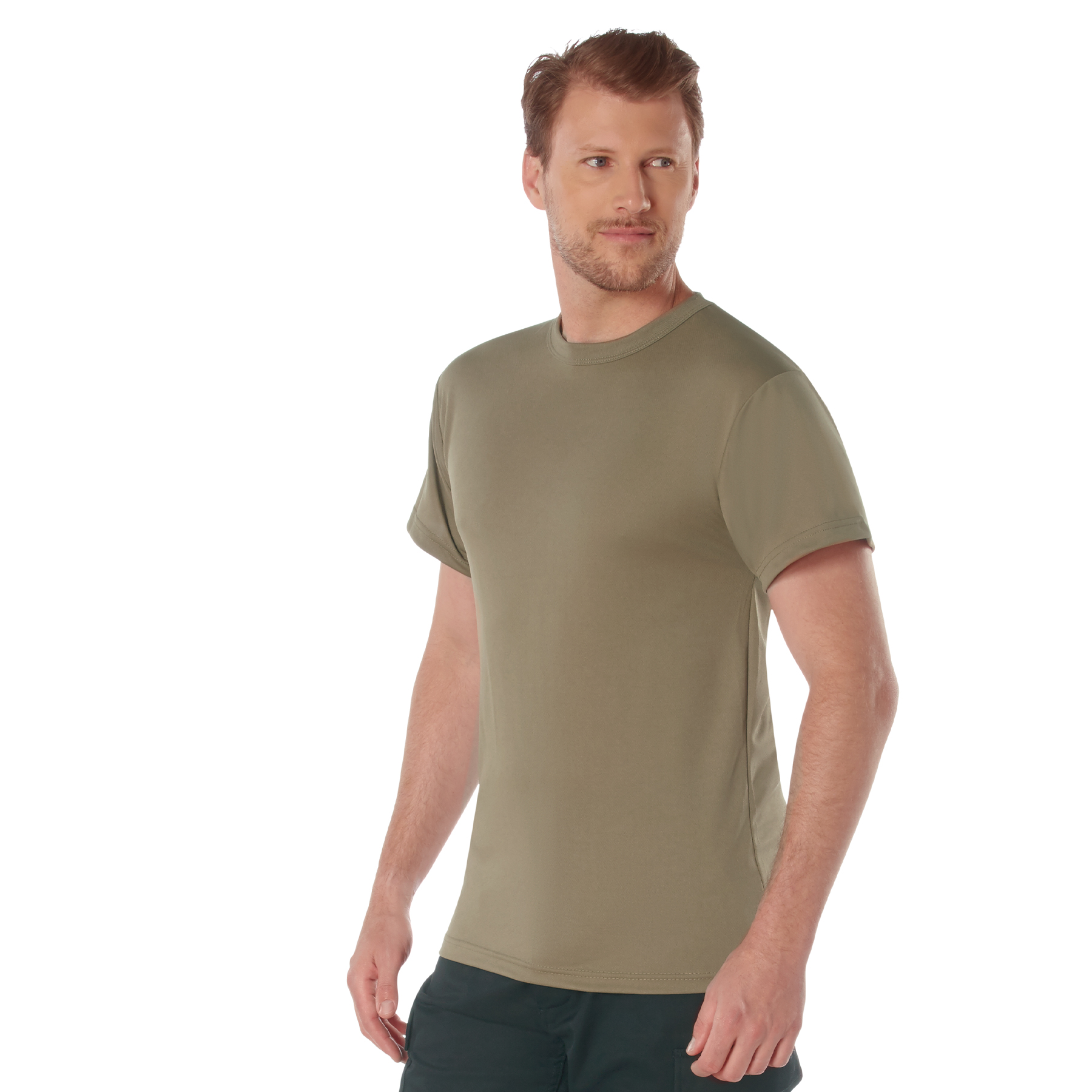Rothco Quick Dry Moisture Wicking T-Shirt - Ar 670-1 Coyote Brown, Large