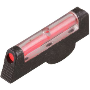 Hiviz SW1002R Overmolded Front Sight S&W Revolver w/2.5 Barrel Fiber Optic Red Front Black Steel Frame