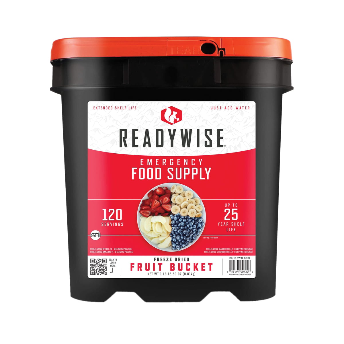 ReadyWise Freeze Dried Fruit Bucket