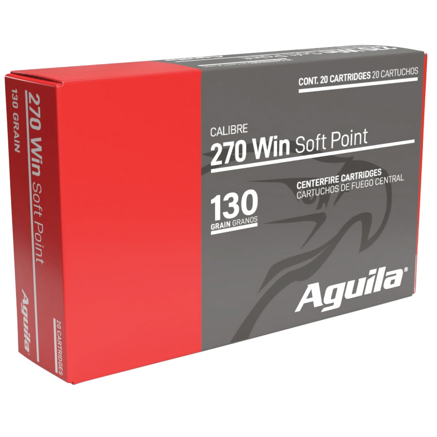 Aguila 8053AG 270Win 130gr InterLock Boat Tail Soft Point 20 Per Box/10 Case - No Credit Card Fees - Low, flat rate shipping