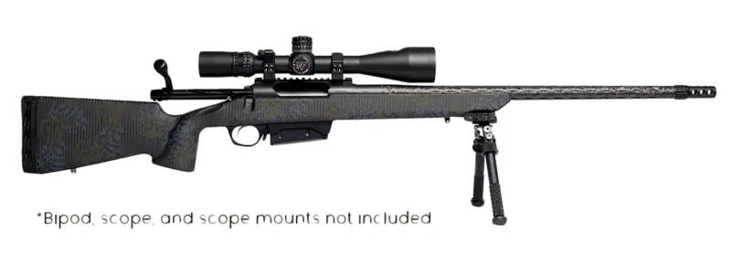 Iota Outdoors RF019C212216C20 Vandal Carbon II 300 Win Mag 22" Black Fluted Barrel, Black Drilled Tapped Receiver, Black Iota EKO X Carbon Fiber Stock
