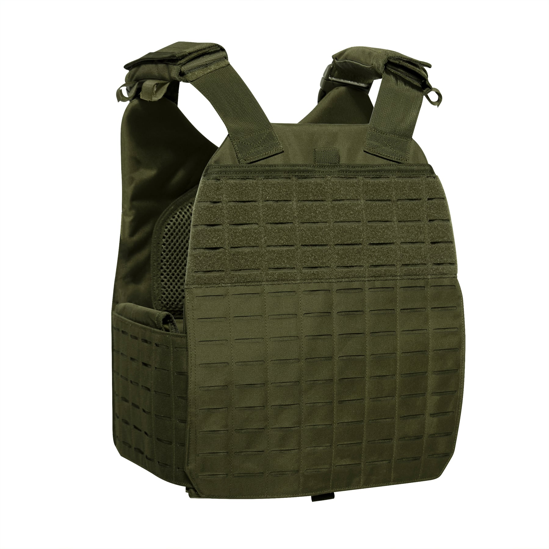 Rothco Laser Cut Molle Plate Carrier Vest - Olive Drab, 2X-Large - 3X-Large