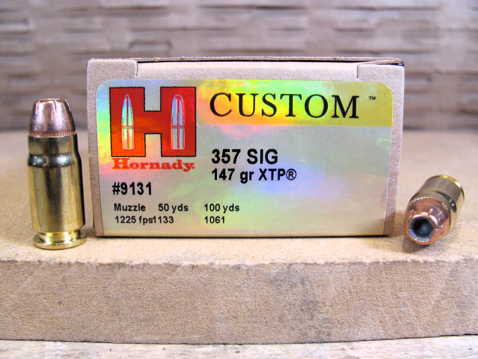 20 Round Box – 357 Sig 147 Grain XTP Hollow Point Hornady Ammo – 9131
