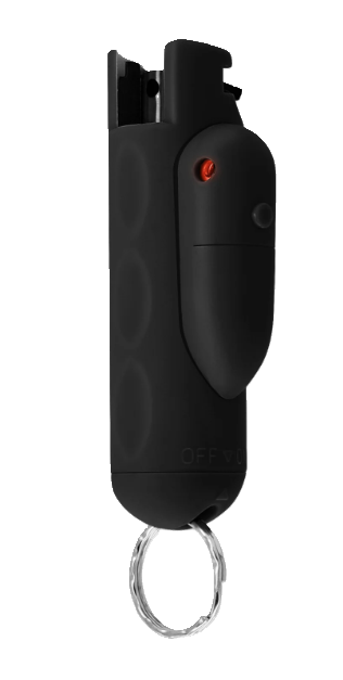 Guard Dog Accufire 2 Laser Target Keychain Pepper Spray w/ SnapShot Release, Black