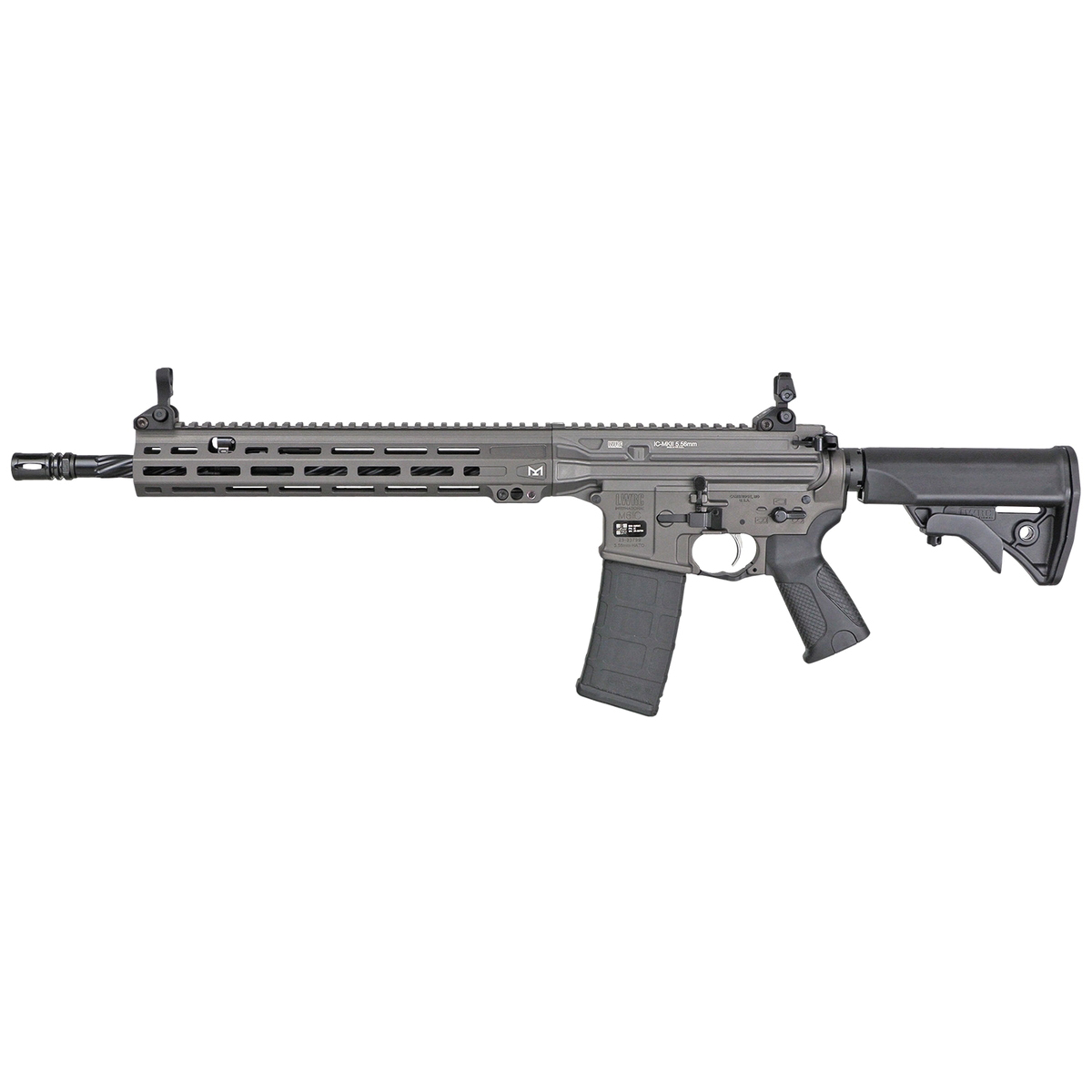 LWRC IC-MKII .223 Remington/5.56x45mm 14.70", Tungsten Gray