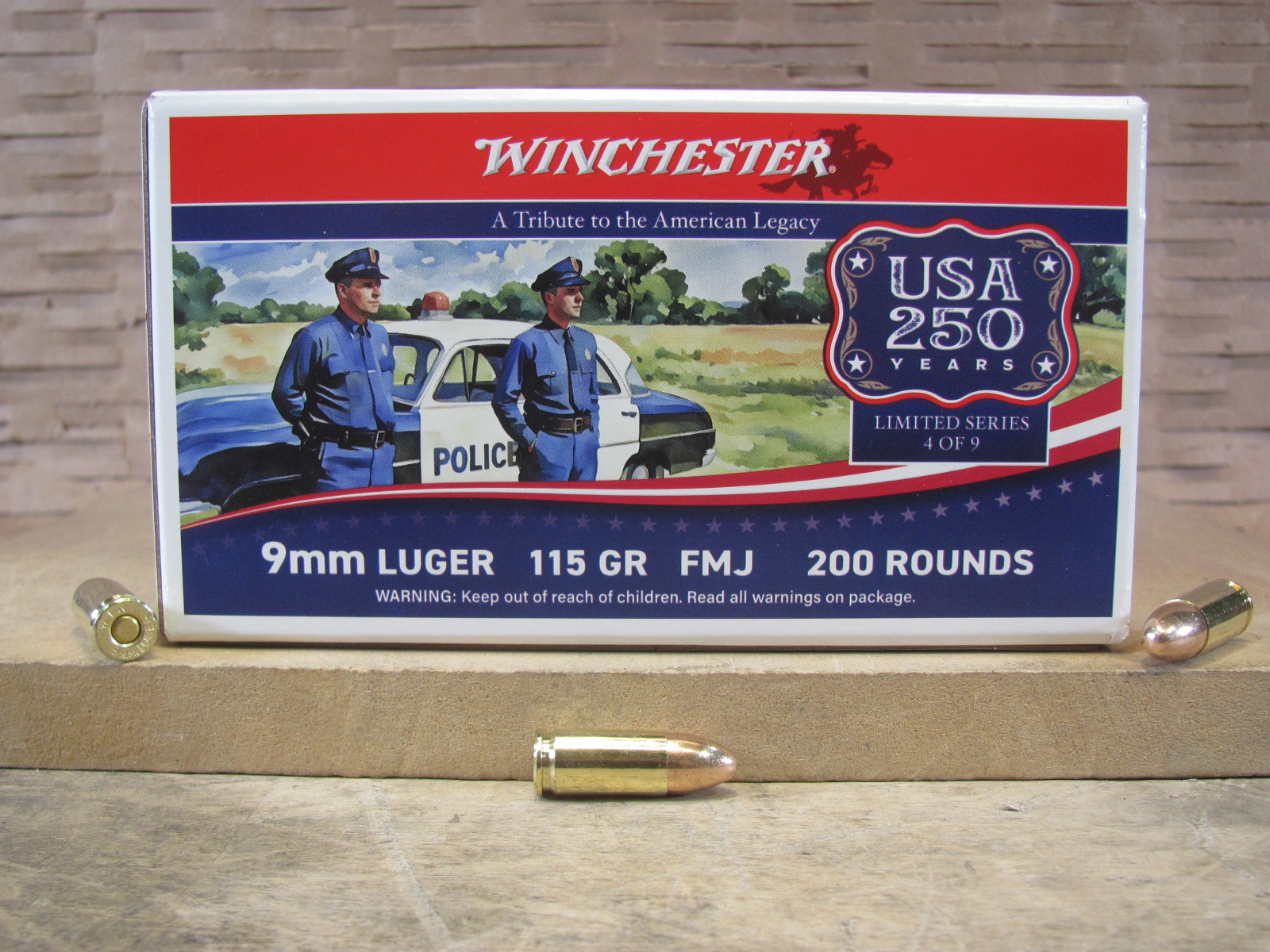1000 Round Case – 9mm Luger 115 Grain FMJ Target Range Bulk Ammo by Winchester – USA9W