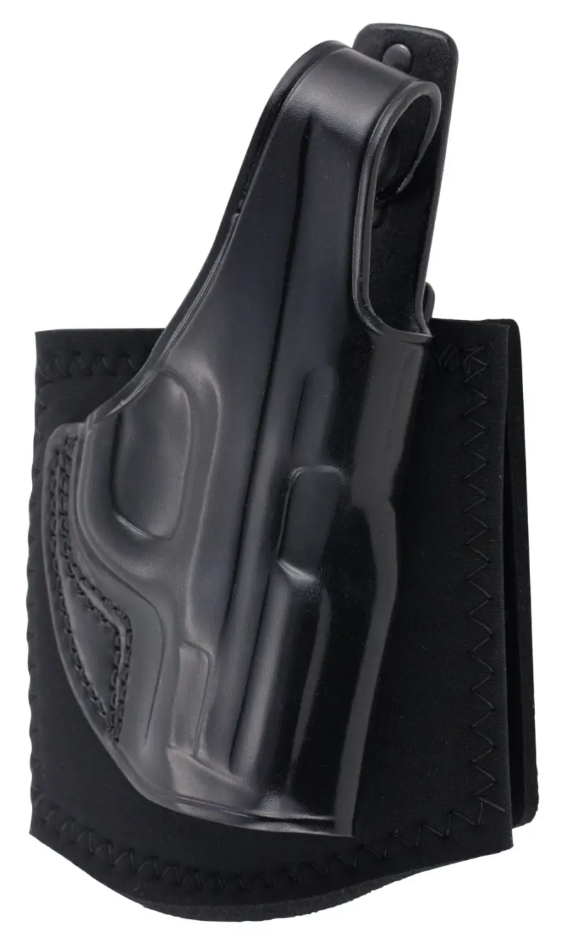 Galco AG652B Ankle Glove Size Fits Ankles up to 13" Black Leather Hook Loop Fits S M Shield Fits S M Shield Plus Fits S M Shield 2.0 Right Hand