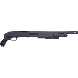Mossberg 500 Tactical Flex Pump 12 Gauge Shotgun 18.5" Blued Barrel Black Pistol Grip