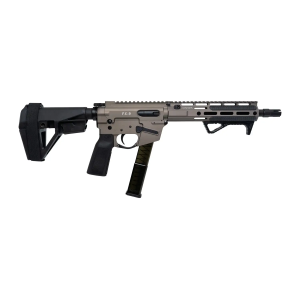Freedom Ordance FX9P10E-FDE FX9P Elite 9mm Luger 10 Black Nitride Threaded Barrel, Flat Dark Earth Anodized Aluminum Receiver w/Picatinny Rail, M-LOK Handguard, Black Polymer SB Tactical SBA5 Brace,
