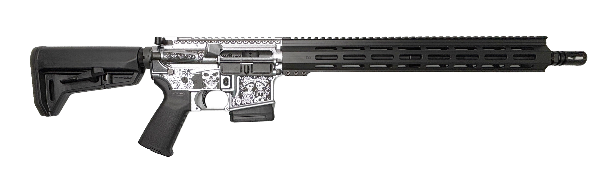 Shark Coast Day of the Dead AR15 CA Compliant 10rd