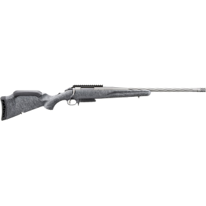 Ruger American Gen II Bolt Action Rifle 30-06 Springfield 20" Fluted Gun Metal Gray Threaded Barrel Gun Metal Gray Frame Gray Raised Comb Stock