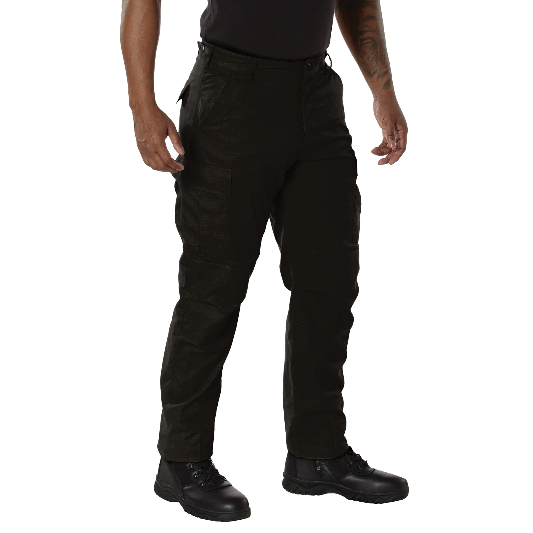 Rothco Rip-Stop Bdu Pants - Black, Large