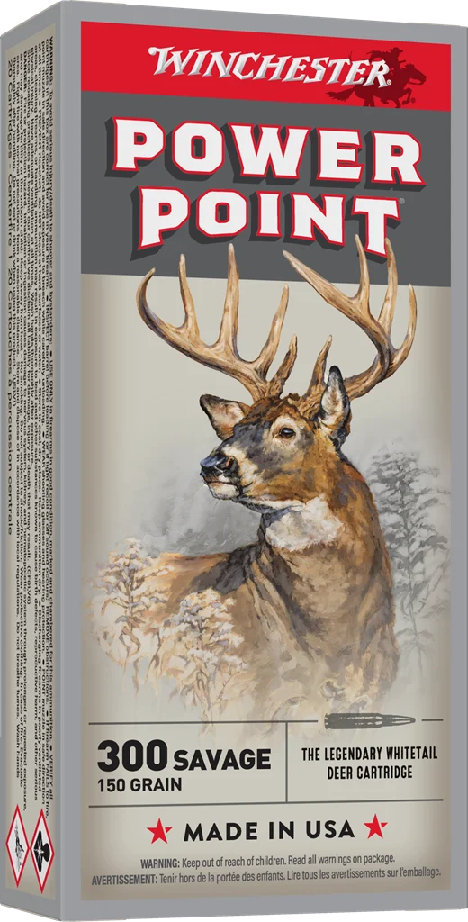 WINCHESTER SUPER X POWER POINT 300 SAVAGE 150GR 20RD BX 200RD CASE