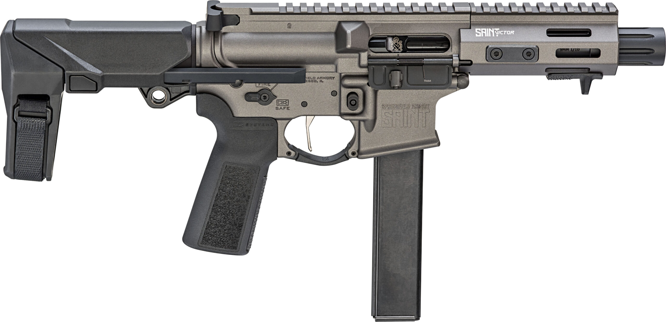 Springfield Armory SAINT Victor 9mm PDW Pistol, 32-Round