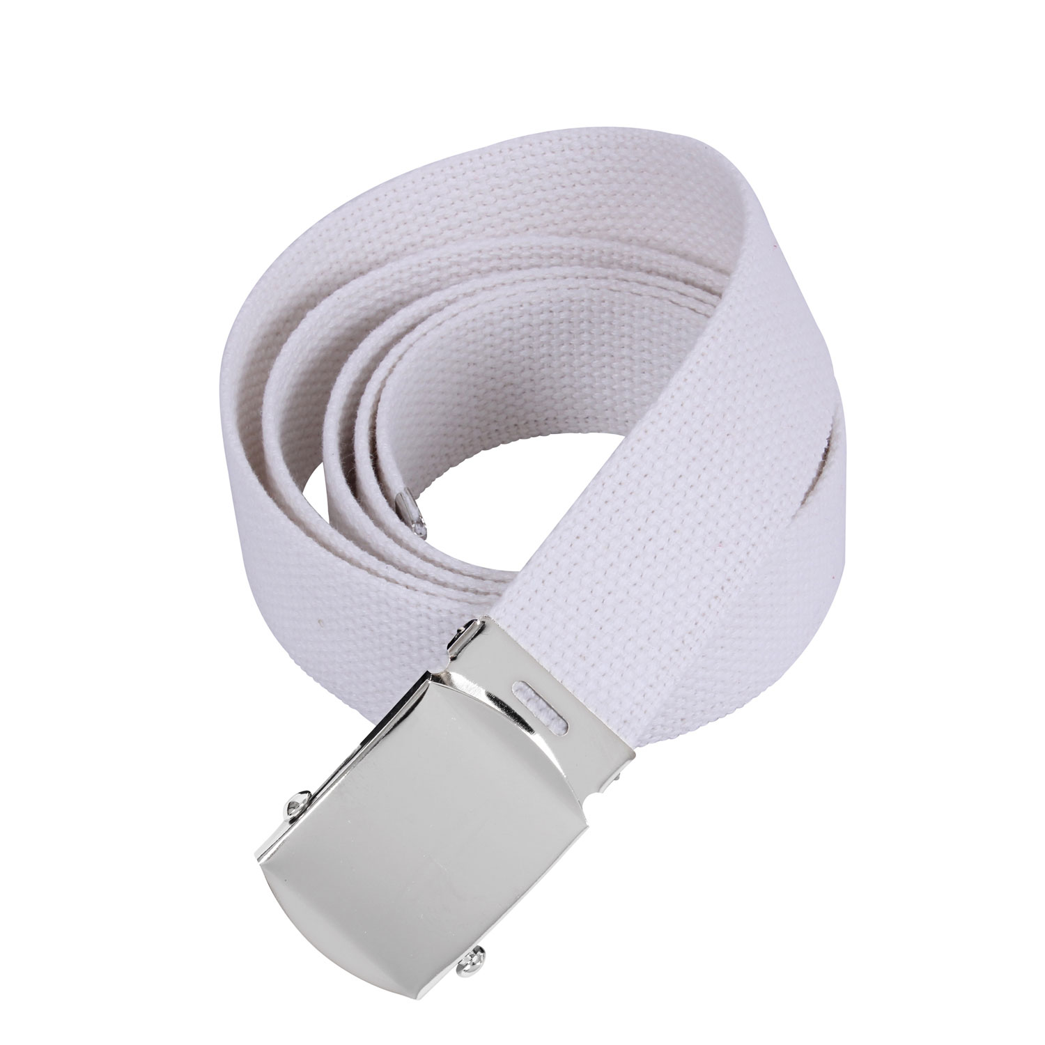 Rothco Web Belts - 44 Inches Long, Chrome, White