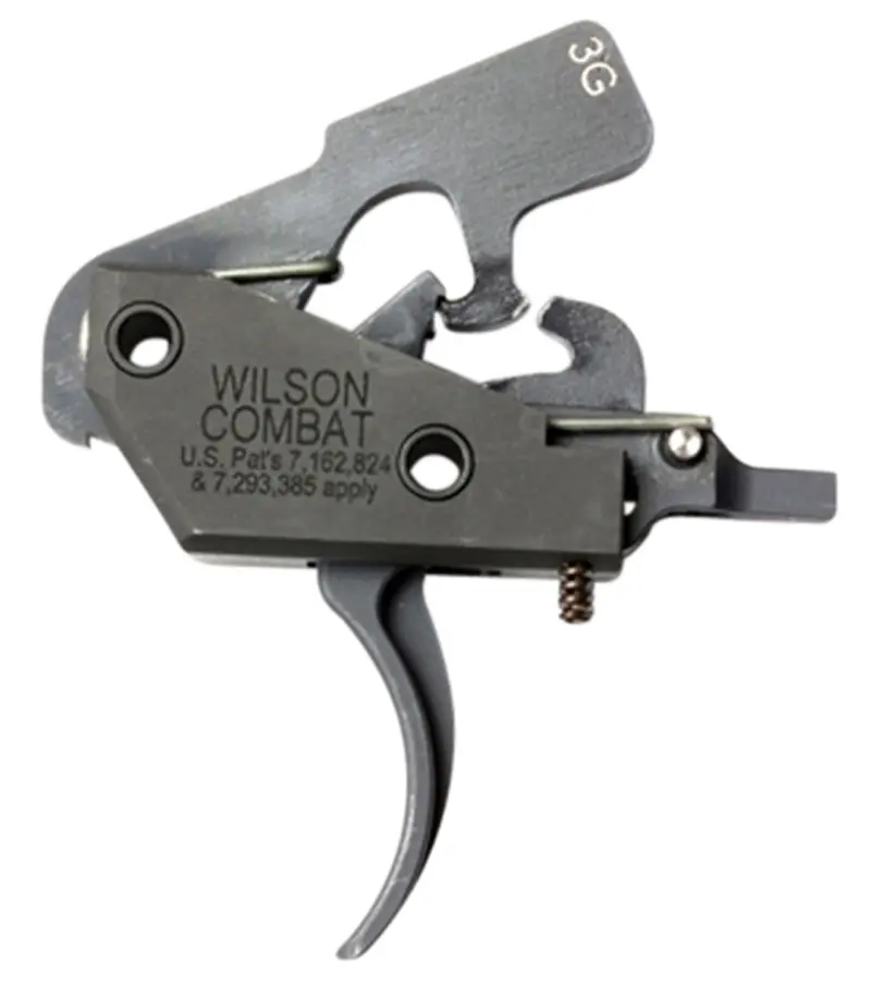 Wilson Combat TRTTU3G Tactical Trigger Unit 3-Gun Drop-in Trigger with 3.50-4 lbs Draw Weight Black Finish for AR-Platform