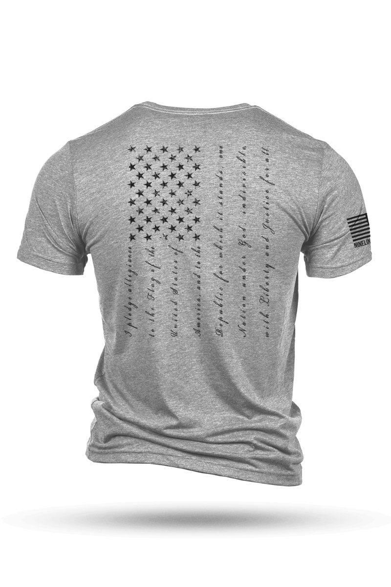 Nine Line Pledge, Athletic Gray  - 3X-Large