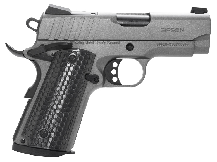 EAA 1911 Influencer 9mm Officer 3.4" 7rd Tungsten