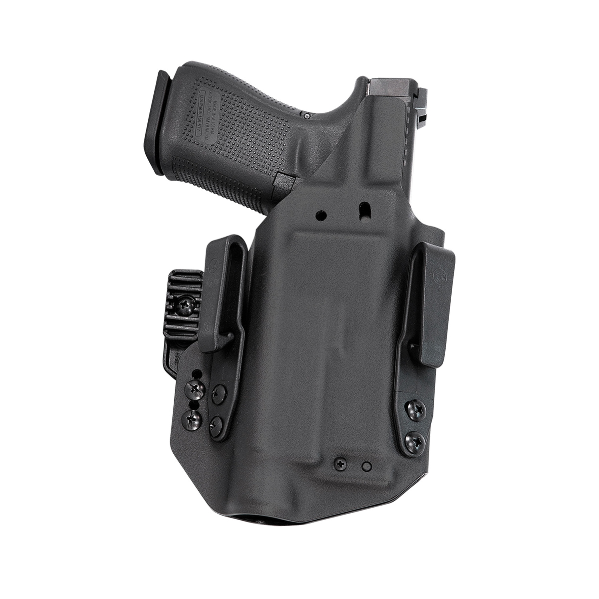 Mission First Tactical Pro Glock G19/G45 IWB Holster Ambidextrous Kydex, Black - H5-GL-1-WL-1