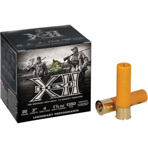 Hevishot HEVI-Shot HS53204 HEVI-XII 20GA 3\" 1 1/4oz Tungsten #4 Shot 25 Per Box