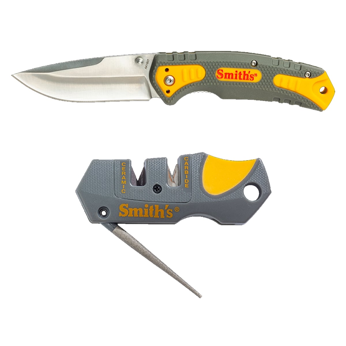 Smith's Pack Pal Knife Sharpener and Knife - 51018