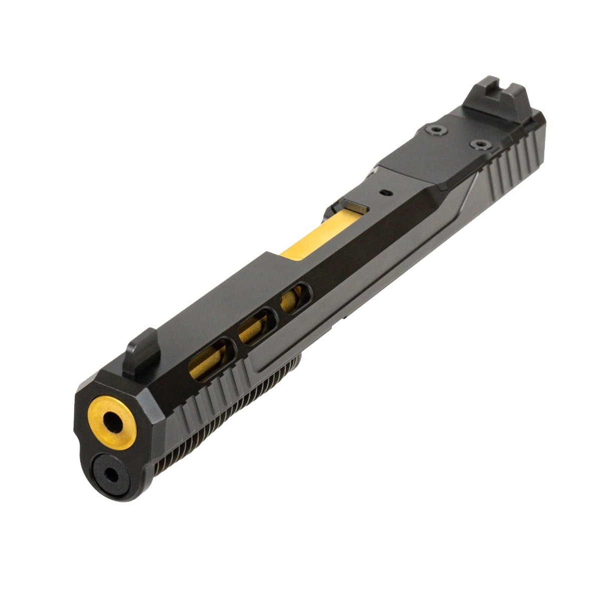 PSA 5.7 Rock Complete RK1 Optics Ready Slide Assembly With Gold Barrel, Black