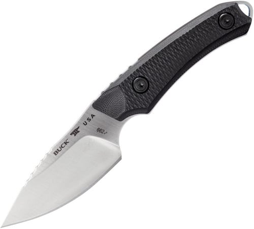 Buck Alpha Hunter Elite Fixed Blade Drop Point Knife, Black - 0664BKS-B