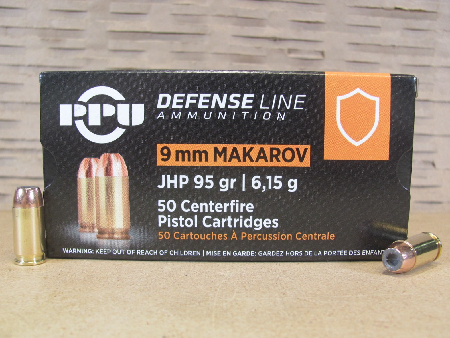 1000 Round Case – 9×18 Makarov 95 Grain Jacketed Hollow Point Ammo by Prvi Partizan – PPD9M