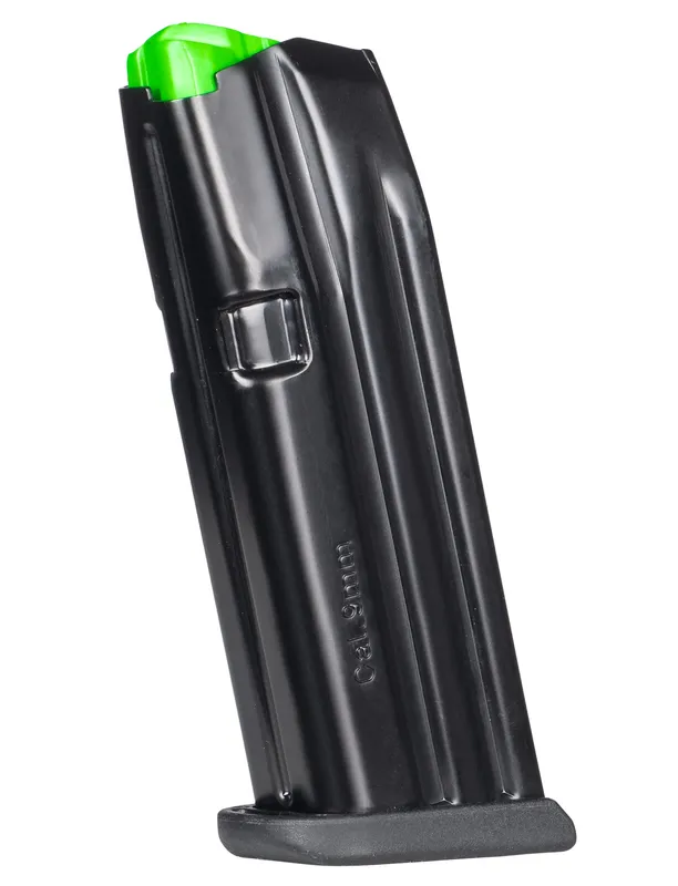 Mec-Gar(R) - G191500A - Glock 19 9mm Luger 15 Round Black Steel Magazine