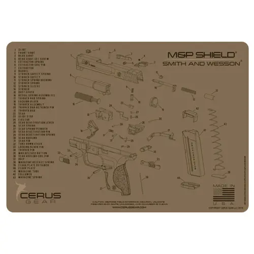 M SHIELD SCHEMATIC PROMAT - COYOTE TAN