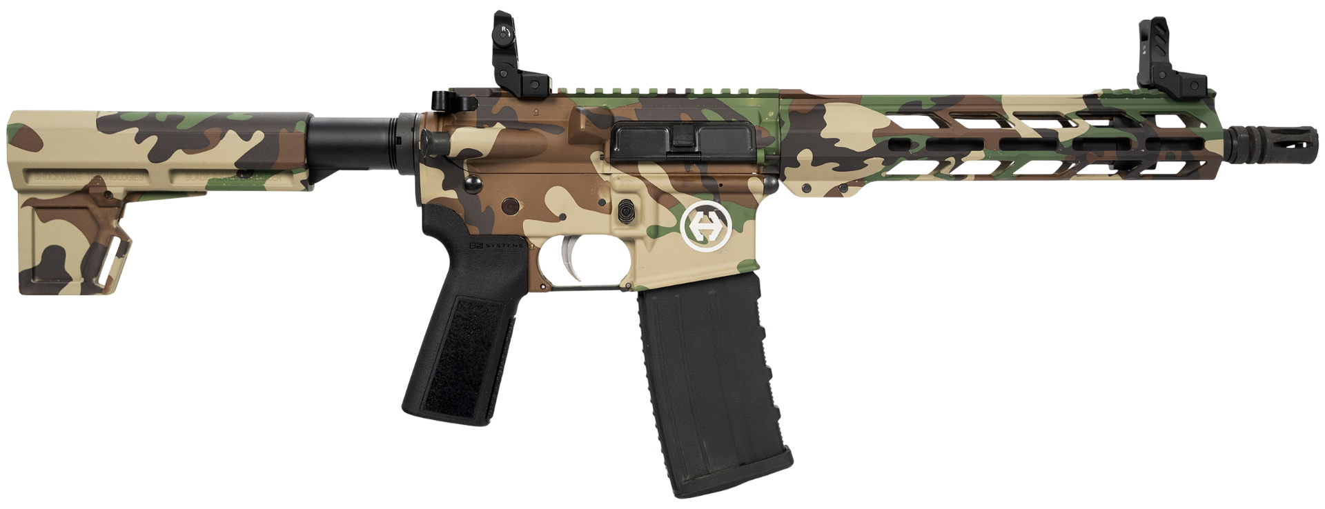 Hi-Point HP-15 .300 AAC Blackout 10.5" Railed Pistol, M81 Woodland - HP15P-300BLK M81