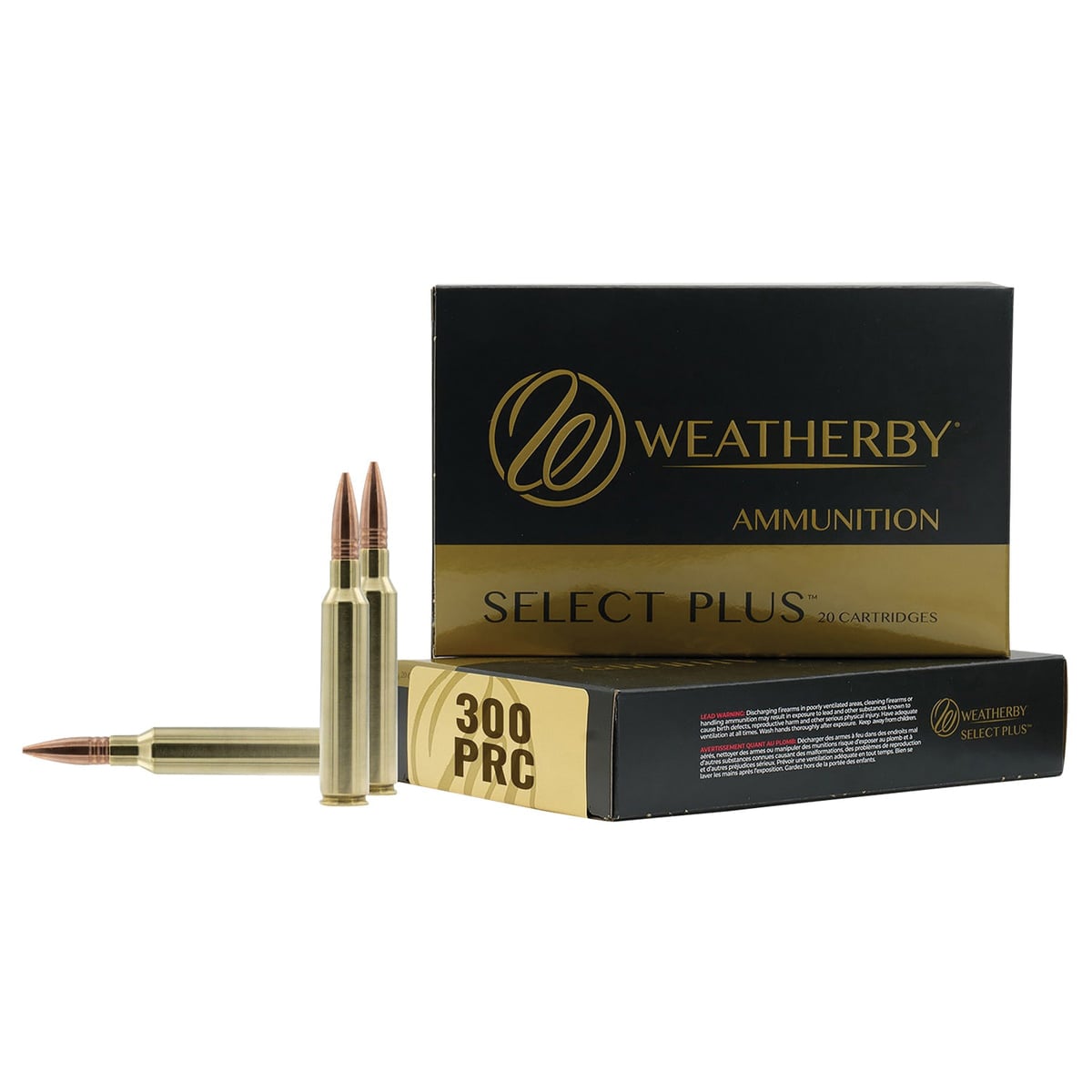Weatherby Select Plus .300 PRC 205 gr Elite Hunter 20rds Rifle Ammo for High-Performance Shooting - R300P205EH