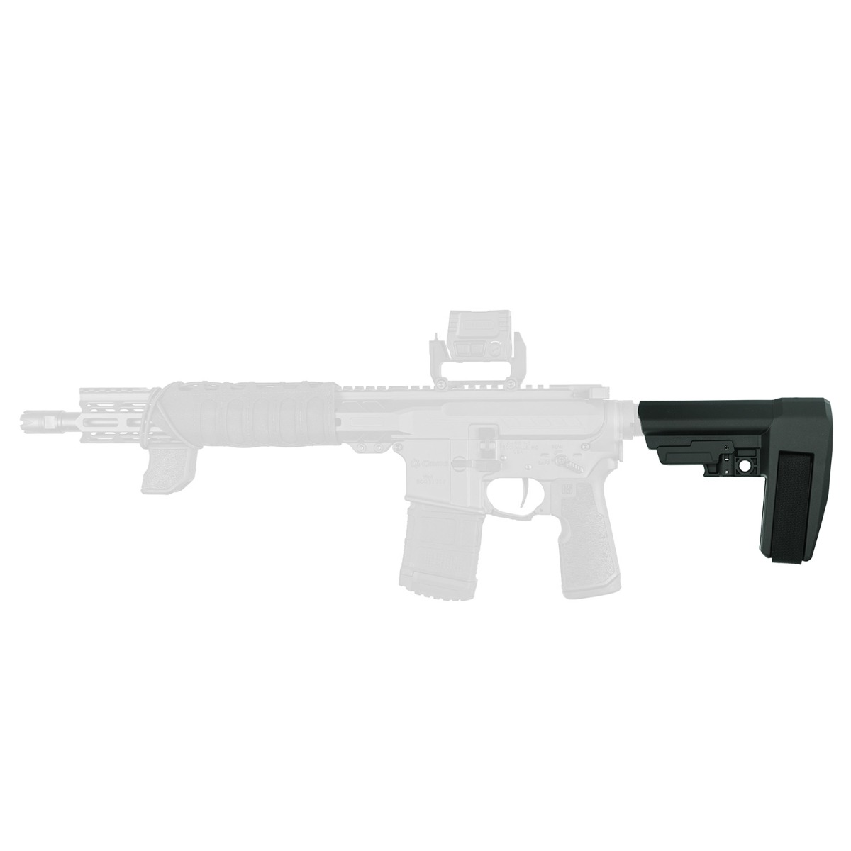 SB Tactical SBA6 BLK, 5-POSITION ADJUSTABLE - SBA6X-01-SB