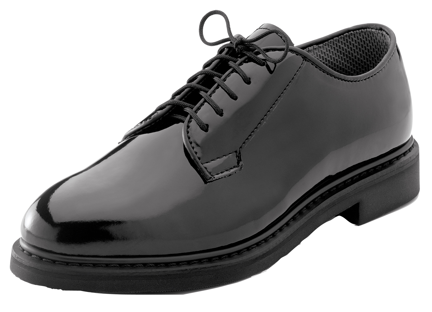 Rothco Uniform Hi-Gloss Oxford Dress Shoe - Regular, Shoe Size 16