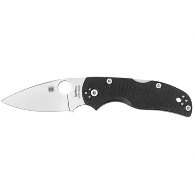 Spyderco Native5 CPM-S30V Plain Folding Knife, Silver - C41GP5