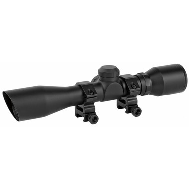 TRUGLO SCP SR 4X32 W/ RINGS DIAMOND 1/4 MOA BLACK SHOTGUN SCOPE