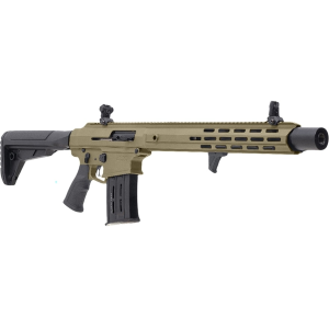 Panzer Arms AR12 PRO-L Semi Automatic 12 Gauge Shotgun 18.5" Flat Dark Earth Barrel Black Pistol Grip