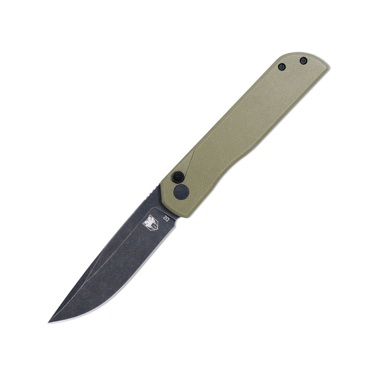 CobraTec Knives Prowler Folding Drop Point Knife, OD Green - CTPLRODGBLDNS