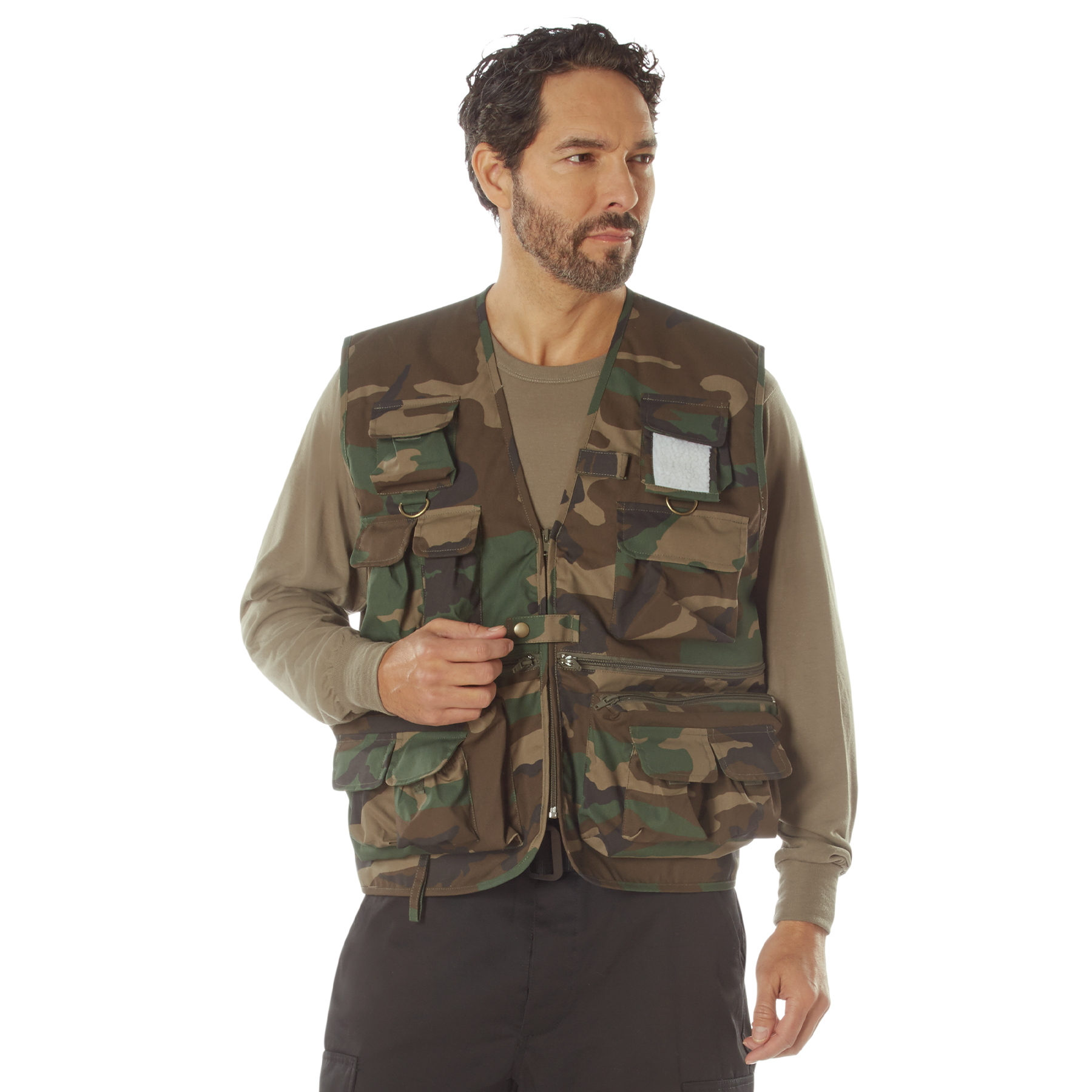 Rothco Uncle Milty Travel Vest - Woodland Camo, Medium