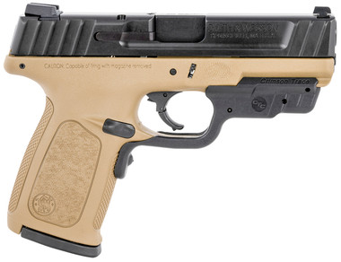 Smith  Wesson 12401 SD  40 SW  141 4 Barrel Flat Dark Earth Polymer Frame wPicatinny Acc. Rail   Armornite Stainless Steel Slide Textured Polymer Grip Includes Crimson Trace Red Laserguard