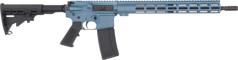 GLFA AR15 .223 Wylde Rifle - 16" Barrel Blue Titanium