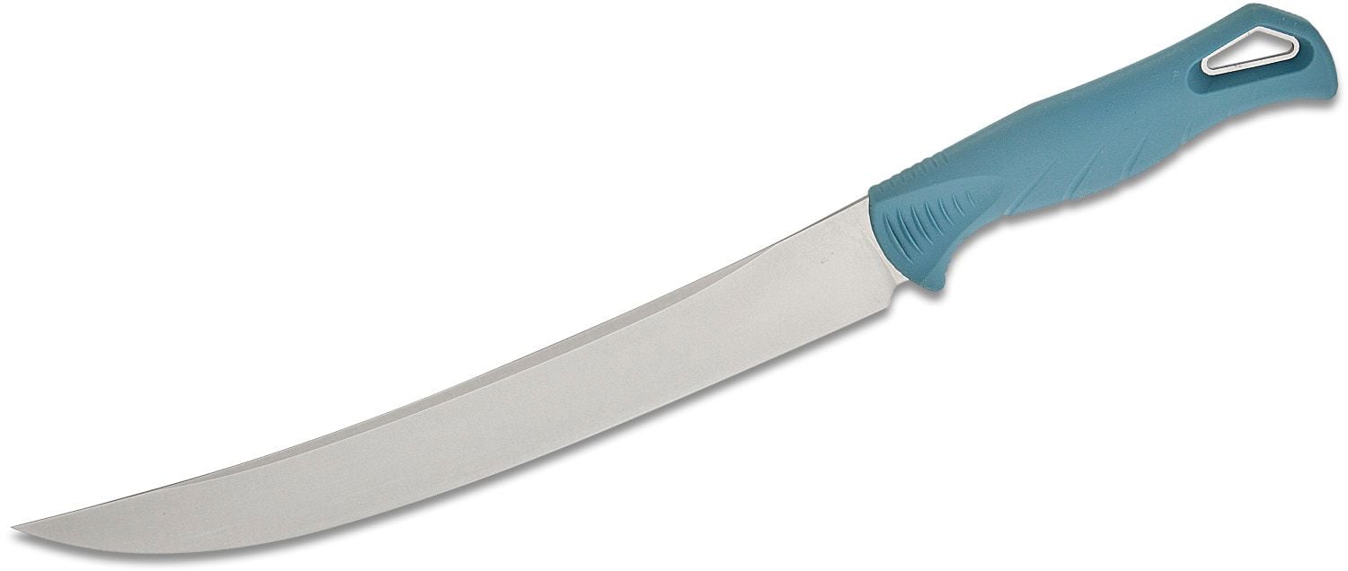 Benchmade Fishcrafter Fixed Blade Trailing Point Knife 9", Depth Blue - 18020