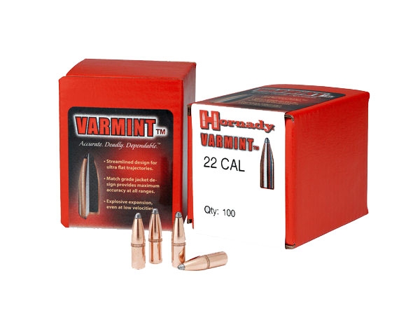 Hornady 22 Cal (.224) SP Bullets - 60gr - 100ct -2270