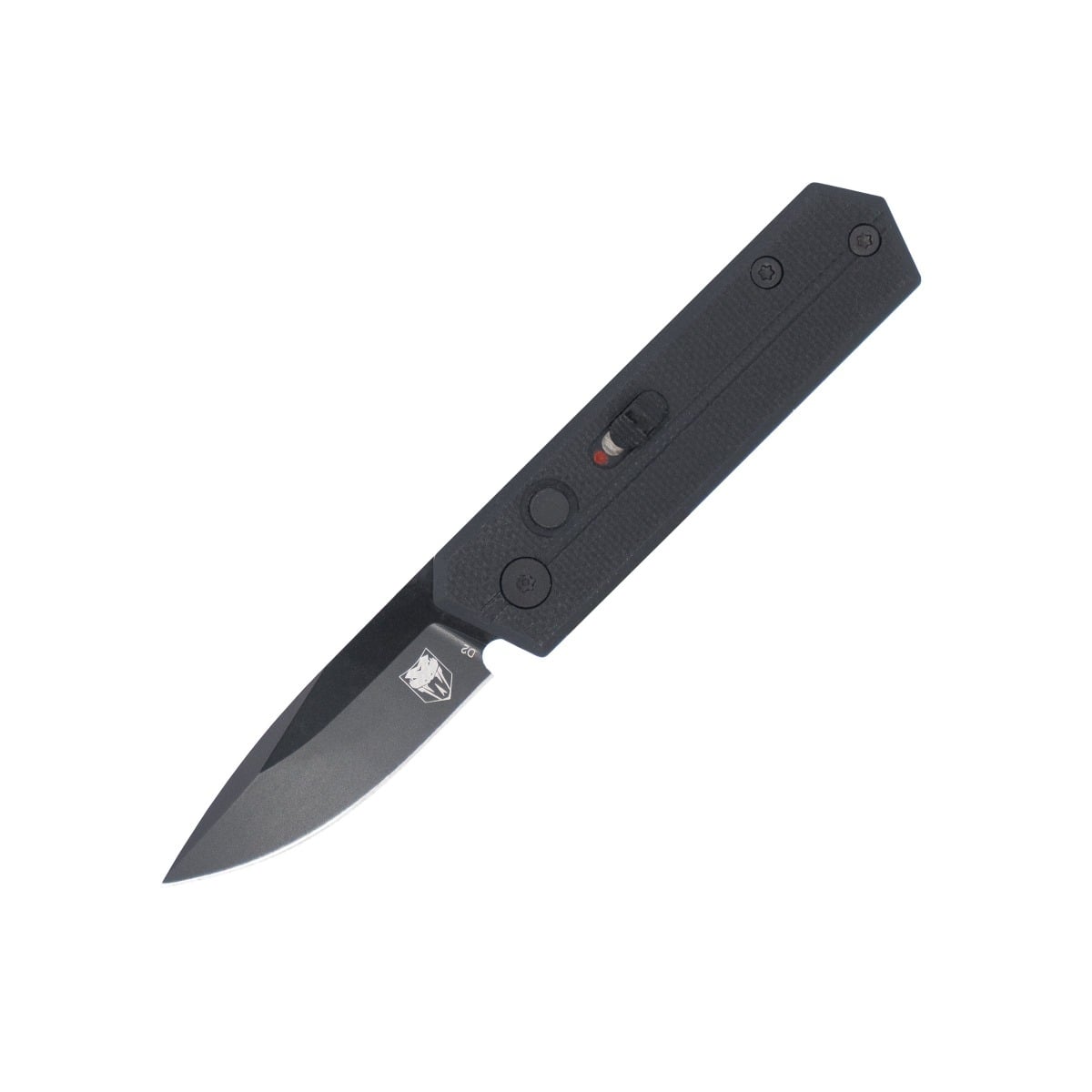 CobraTec Knives Stinger Folding Drop Point Knife, Black - CTSTRBLK