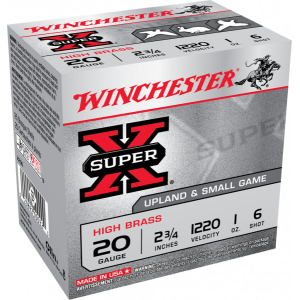 Winchester Ammo X206 Super-X High Brass 20GA 2.75\" 1oz #6 Shot - 25sh Box