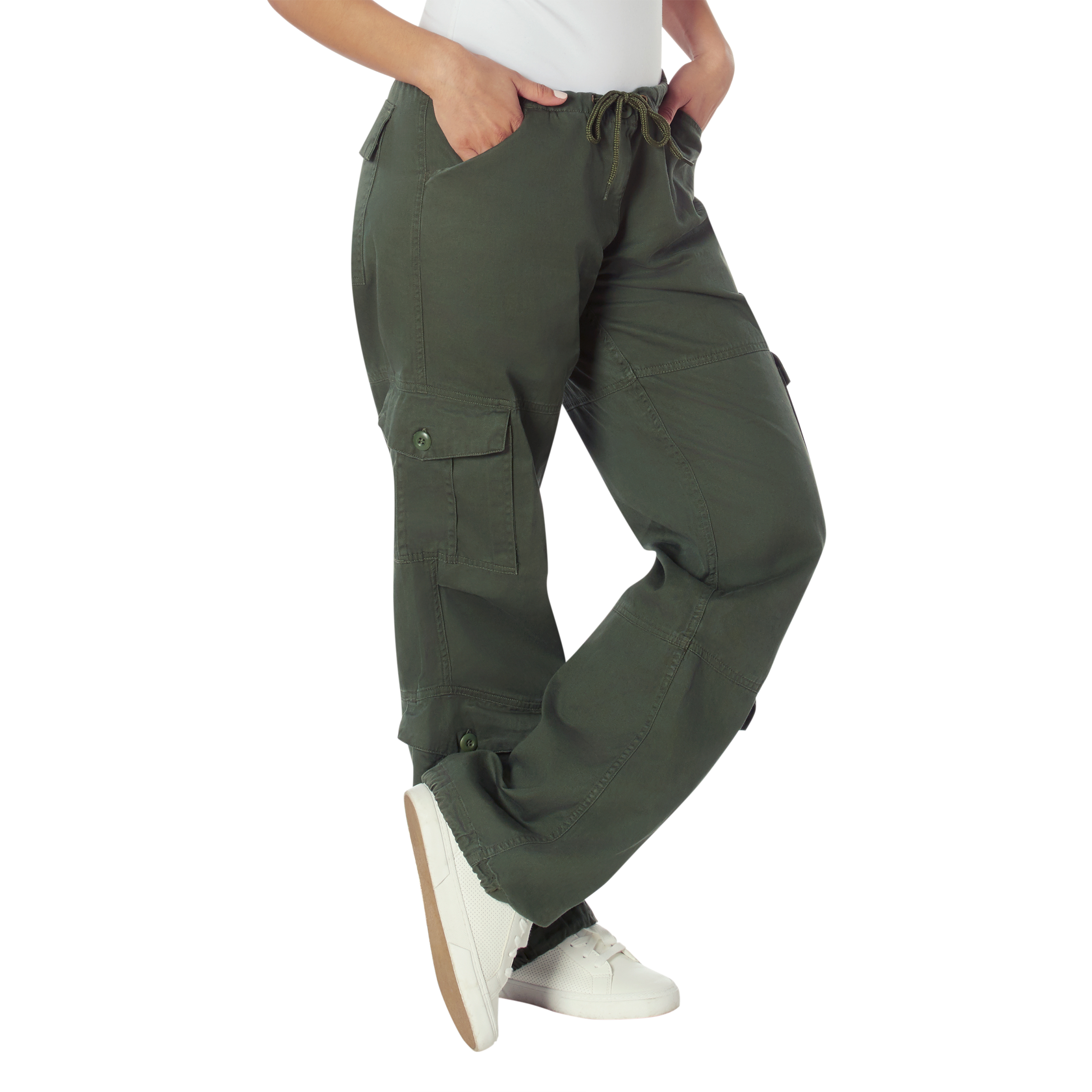 Rothco Womens Vintage Paratrooper Fatigue Pants - Olive Drab, Medium