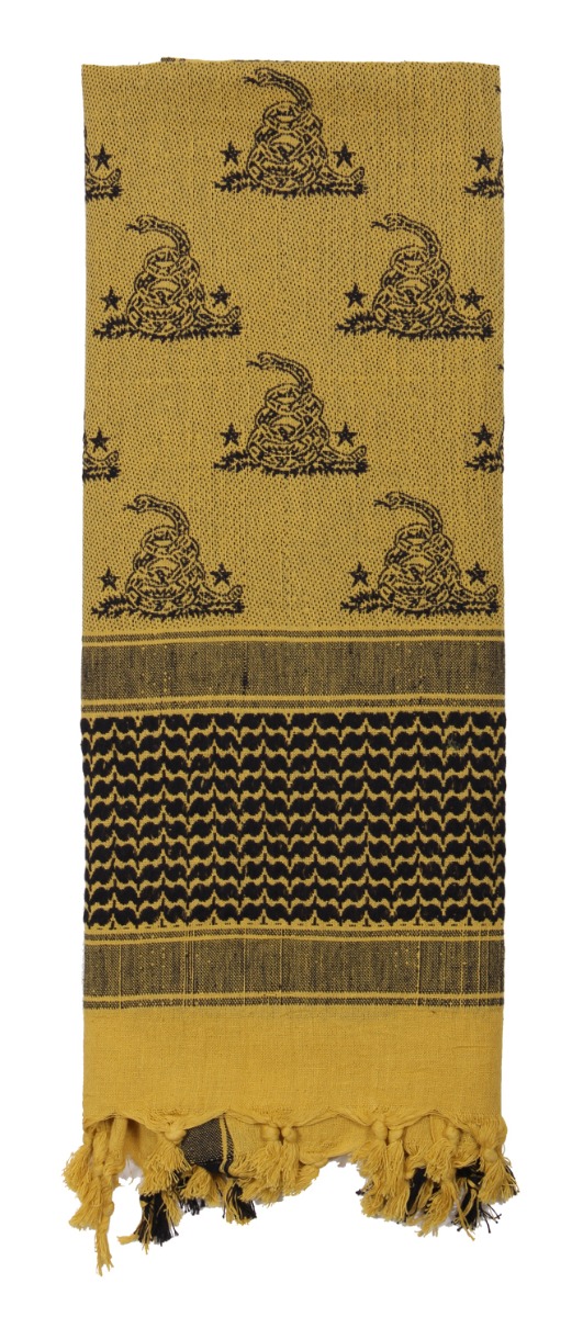 Rothco Gadsden Snake Shemagh Tactical Desert Scarf - Desert Sand