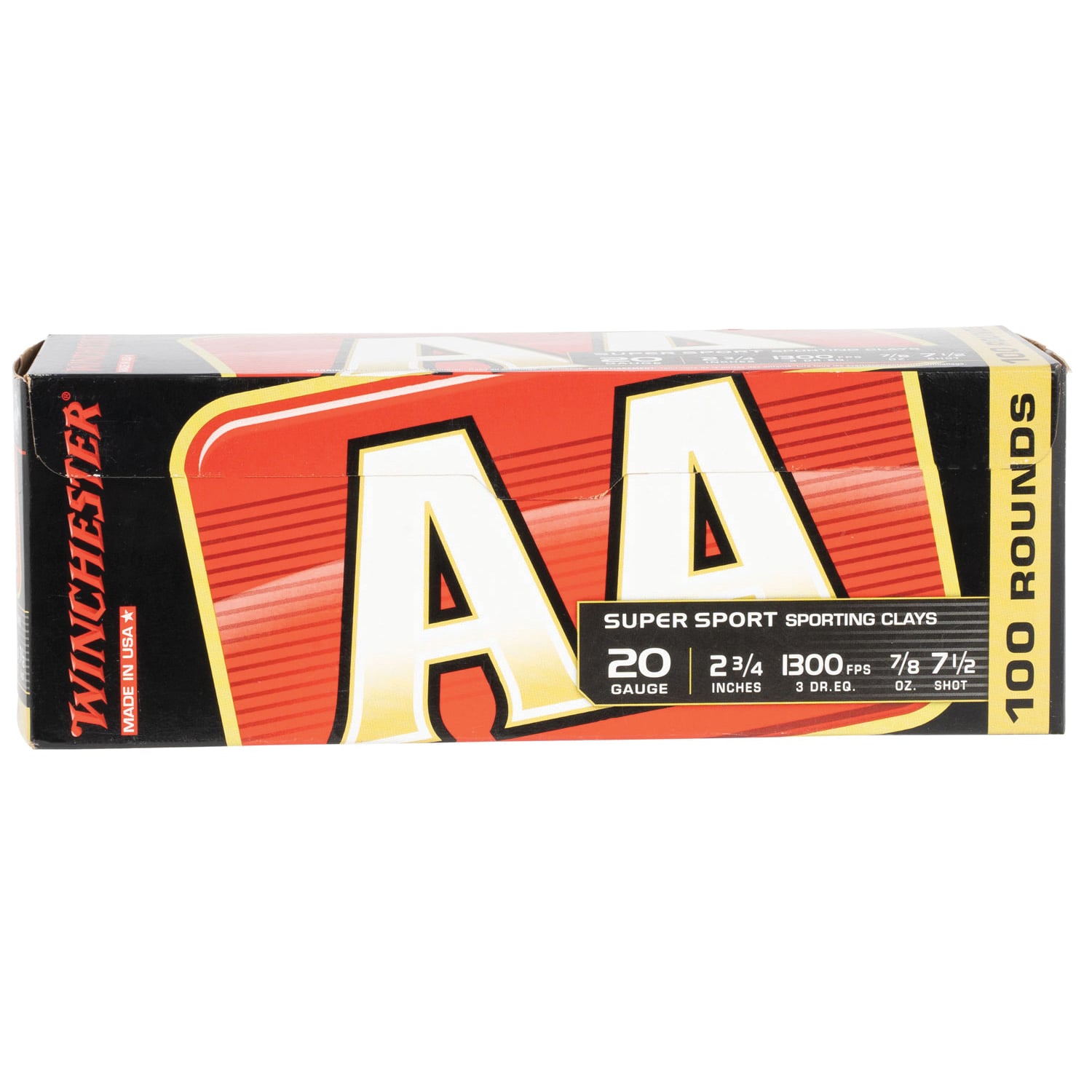 Winchester Ammo AASC207VP AA Sporting Clay 20Gauge 2.75″ 7/8oz 7.5Shot 100 Bx/2 Case *Value Pack - No Credit Card Fees - Low, flat rate shipping