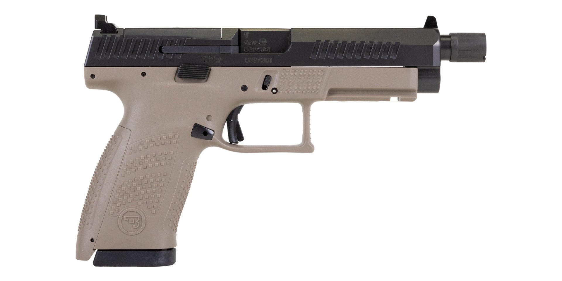 CZ P-10 SC Optic Ready SR 9mm 17rd Semi-Auto Pistol - FDE - 91586
